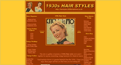 Desktop Screenshot of hairstyles.1930s-fashions.co.uk