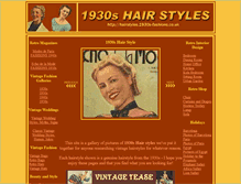 Tablet Screenshot of hairstyles.1930s-fashions.co.uk